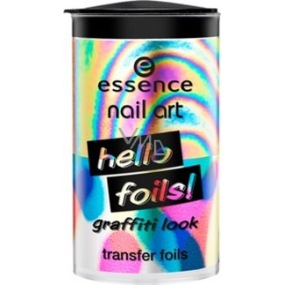 Essence Nail Art Hello Foils! Trasfer Foils fólie na nehty 01 Hello Flashy! 2 kusy