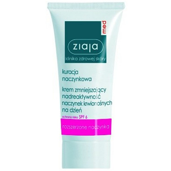 Ziaja Med Capillary Care SPF 6 lehký denní hydratační krém pro citlivou pleť se sklonem ke zčervenání 50 ml
