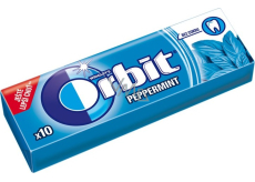 Wrigleys Orbit Miętowe gumy do żucia bez cukru drażetki 10 sztuk 14 g