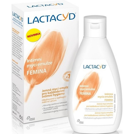Lactacyd Femina jemná mycí emulze pro každodenní intimní hygienu 200 ml
