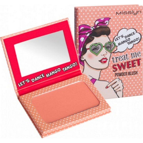 Misslyn Treat Me Sweet! Powder Blush tvářenka 38 Lets Dance Mango Tango! 6 g