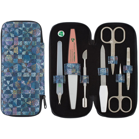Dup Manikúra Monika kožená 7 dílná vzor 230401-400