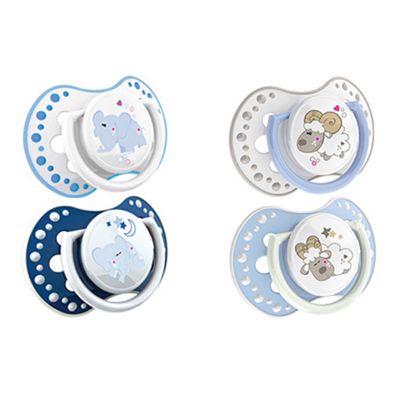 Lovi Night & Day Šidítko silikonové dynamické modré pro děti 0-3 měsíců 2 kusy