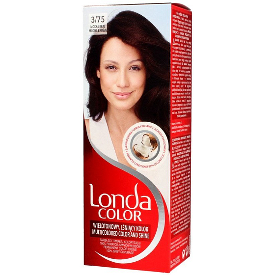 Londa Color farba do włosów 3/75 Mokka brązowa