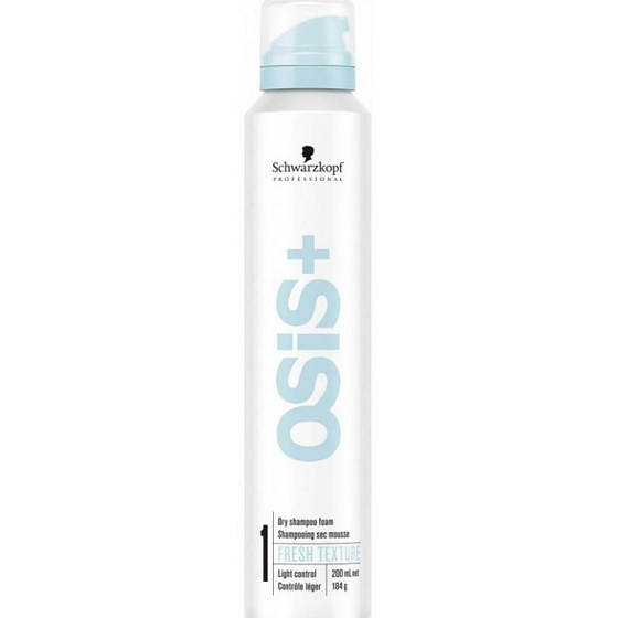 Schwarzkopf Professional Osis+ Fresh Texture Dry suchý pěnový šampon pro mastné vlasy 200 ml