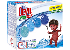 Dr. Devil WC Push Pull Gel Polar Aqua blok WC bez koszyka, 4 × 20 g