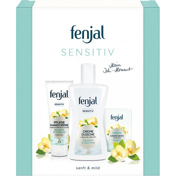 Fenjal Sensitive żel pod prysznic 200 ml + krem do rąk 75 ml + mydło toaletowe w kremie 100 g, zestaw kosmetyków