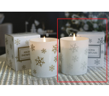 Lima Aroma Snowflake Wanilia i cynamon świeca srebrna, czas palenia 50 godzin 175 g