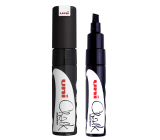 Uni Mitsubishi Chalk Marker Marker do tablicy czarny 8 mm, PWE-8K