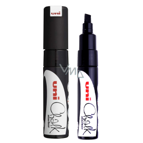 Uni Mitsubishi Chalk Marker Marker do tablicy czarny 8 mm, PWE-8K