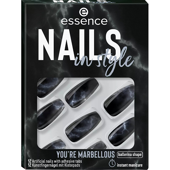 Essence Nails In Style umělé nehty 17 You're Marbellous 12 kusů