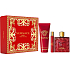 Versace Eros Flame parfémovaná voda 100 ml + sprchový gel 150 ml + parfémovaná voda 10 ml, dárková sada pro muže