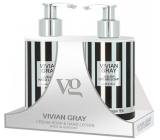 Vivian Gray Lemon & Green Tea luksusowy płynny mydło z dozownikiem 250 ml + luksusowe mleczko do rąk z dozownikiem 250 ml, zestaw kosmetyczny