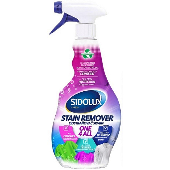 Sidolux Stain Remover one 4 All odstraňovač skvrn sprej 500 ml