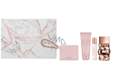 Michael Kors Pour Femme Absolu parfémovaná voda 100 ml + tělové mléko 100 ml + cestovní sprej 10 ml + pouzdro na kreditní karty