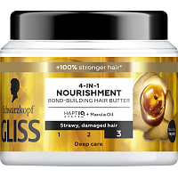 Schwarzkopf Gliss odżywcza maska 4w1 do łamliwych i zniszczonych włosów, 400 ml