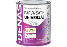 DENAS UNIVERZÁL-SATIN vrchní barva na dřevo, kov a beton, 0610 krémová, 0,7 kg