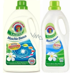 Chante Clair Muschio Bianco Bílý mošus tekutý prací prostředek 2,1 l + Bílý mošus aviváž 1,56 l