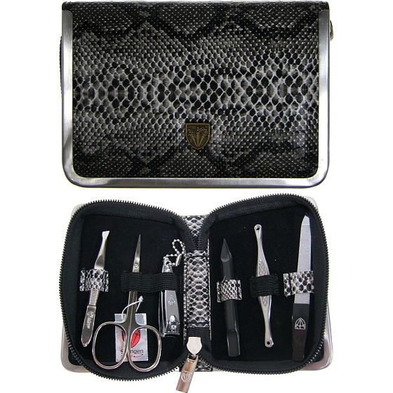 Kellermann 3 Swords Luksusowy zestaw do manicure 6 elementów Materiały w aktualnym modnym materiale 5221FN