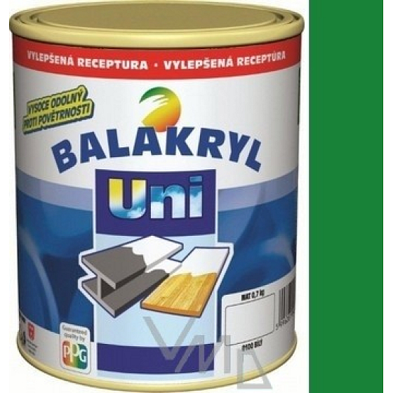Balakryl Uni Mat 0530 Zelený univerzální barva na kov a dřevo 700 g