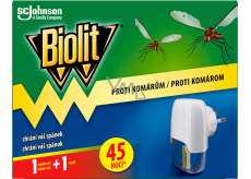 Biolit elektryczny odparowywacz przeciwko komarom, 45 nocy, 27 ml