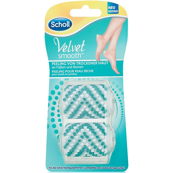 Scholl Velvet Smooth peelingová rotační náhradní hlavice 2 kusy