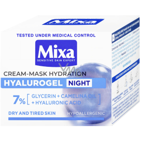 Mixa Hyalurogel Night nocny krem dla wrażliwej skóry 50 ml