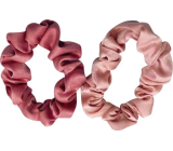 Richstar Accessories Gumičky do włosów aksamitne różowe 2 sztuki