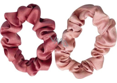 Richstar Accessories Gumičky do włosów aksamitne różowe 2 sztuki