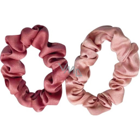 Richstar Accessories Gumičky do włosów aksamitne różowe 2 sztuki