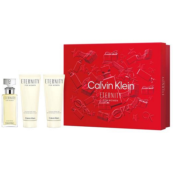 Calvin Klein Eternity parfémovaná voda 50 ml + tělové mléko 100 ml + sprchový gel 100 ml, dárková sada pro ženy