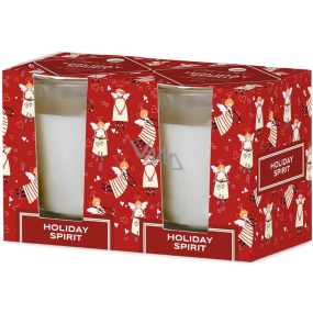 Emocio Holiday Spirit - Cookie and Cream vonná svíčka sklo 52 x 65 mm 2 kusy v krabičce