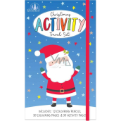 Tallon Christmas Activity aktywności świąteczne na podróż dla dzieci 30 kolorowanek, 30 stron z zadaniami