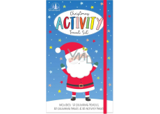 Tallon Christmas Activity aktywności świąteczne na podróż dla dzieci 30 kolorowanek, 30 stron z zadaniami