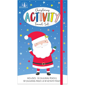 Tallon Christmas Activity aktywności świąteczne na podróż dla dzieci 30 kolorowanek, 30 stron z zadaniami