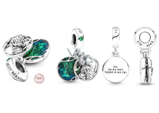Zawieszka ze srebra próby 925 Marvel Star Wars Yoda 2w1, charms do bransoletki