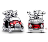 Charm Srebrna 925 Disney Mickey & Minnie w podróży, koralik na bransoletkę podróżniczą