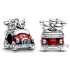 Charm Srebrna 925 Disney Mickey & Minnie w podróży, koralik na bransoletkę podróżniczą