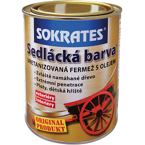 Sokrates farba wiejska do drewna, 0100 biała, 700 g