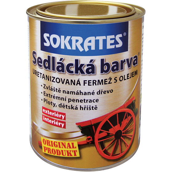 Sokrates farba wiejska do drewna, 0100 biały, 700 g