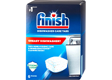 Finish kapsle do czyszczenia zmywarki, 6 sztuk