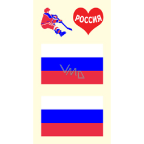 Arch Tatuaże na twarz i ciało Flaga Rosji 3 motywy