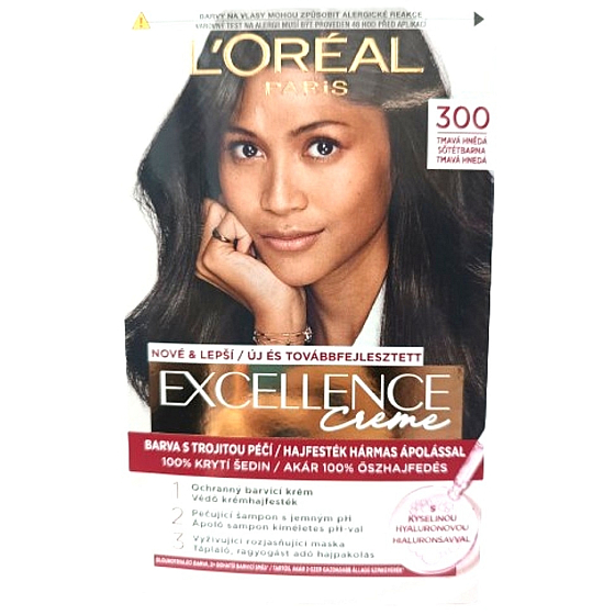 Loreal Paris Excellence Creme farba do włosów 300 Ciemny brąz