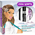 Miss Sporty Fabulous Lash Xtra Black řasenka 001 Xtra Black 8 ml + Khol Kajal tužka na oči 001 černá 1,5 g + Disco Tech lak na nehty 555 čirý 7 ml, kosmetická sada
