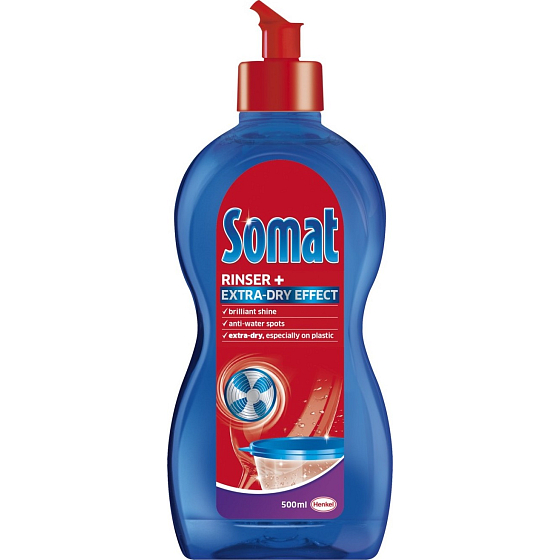 Somat Rinser 2v1 leštidlo na plastové nádobí 500 ml