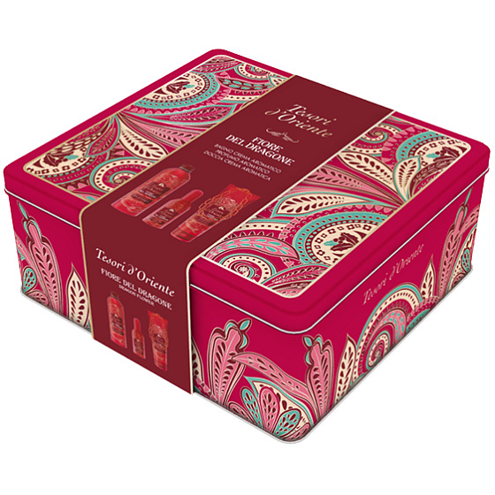 Tesori d Oriente Fiore del Dragone parfémovaná voda pro ženy 100 ml + sprchový gel 250 ml + pěna do koupele 500 ml, dárková sada