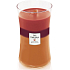 WoodWick Trilogy Autumn Harvest - Podzimní sklizeň vonná svíčka s dřevěným knotem a víčkem sklo velká 609 g