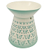 Aromalampa porcelánová se zelenými motýlky 13 cm