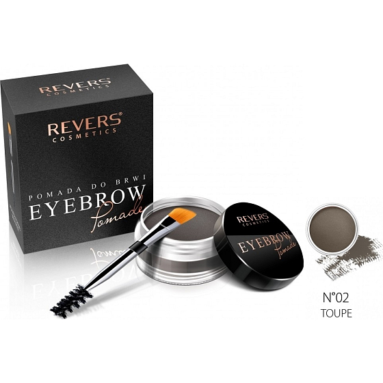 Revers Eye Brow Pomade pomáda na obočí s arganovým olejem 02 Taupe 3 g