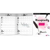 Ditipo Krasopísanky 2 Nowoczesny krasopis Hand lettering abeceda k procvičování 32 stran 7233001
